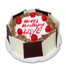 (22) King's - 2.2 Pounds Black Forest Round Shape Cake